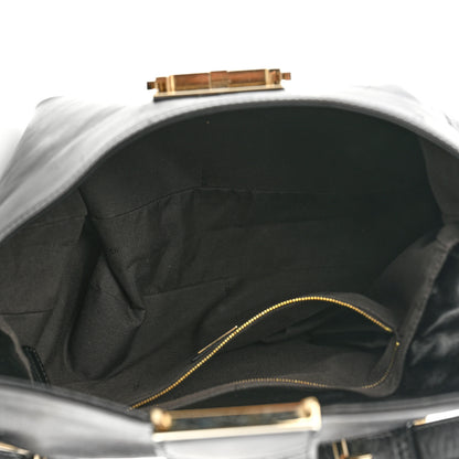 Fendi Vitello Acqua Maxi Baguette Shoulder Bag Black 5 of 10