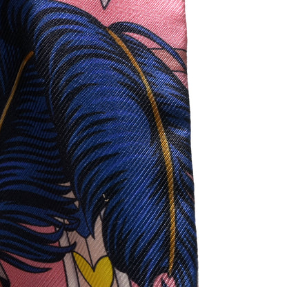 Hermes Silk Harnais De Coeur Twilly Rose Bonbon Blue 4 of 4