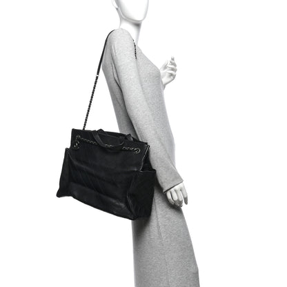 Chanel Grained Calfskin CC Pocket Tote Black 2 of 10