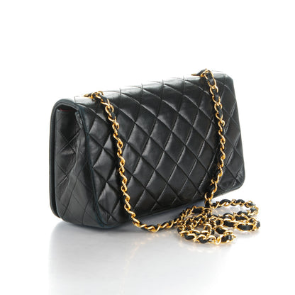 Chanel Lambskin Quilted Small Single Flap Black 3 of 9