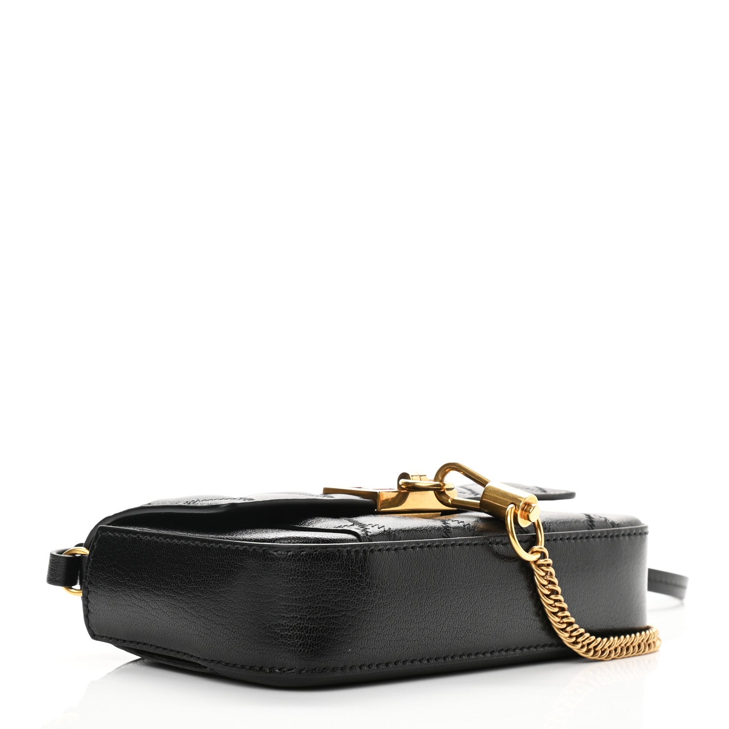 Givenchy Goatskin Quilted GV3 Mini Pocket Convertible Bag Black 4 of 9