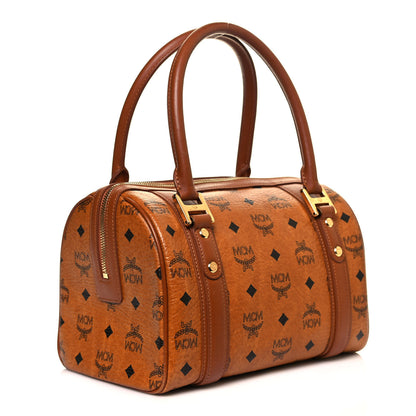 MCM Visetos Mini Boston Bag Cognac 2 of 16
