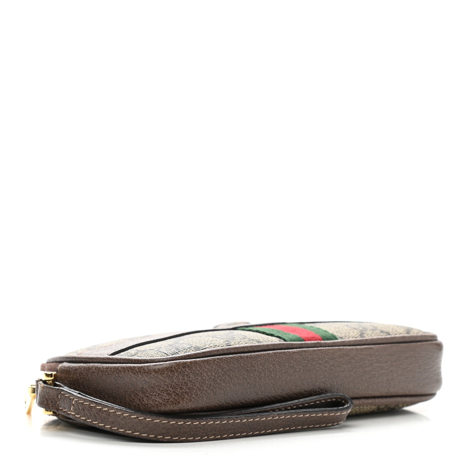 Gucci GG Supreme Monogram Ophidia Phone Case Wristlet Brown 4 of 10