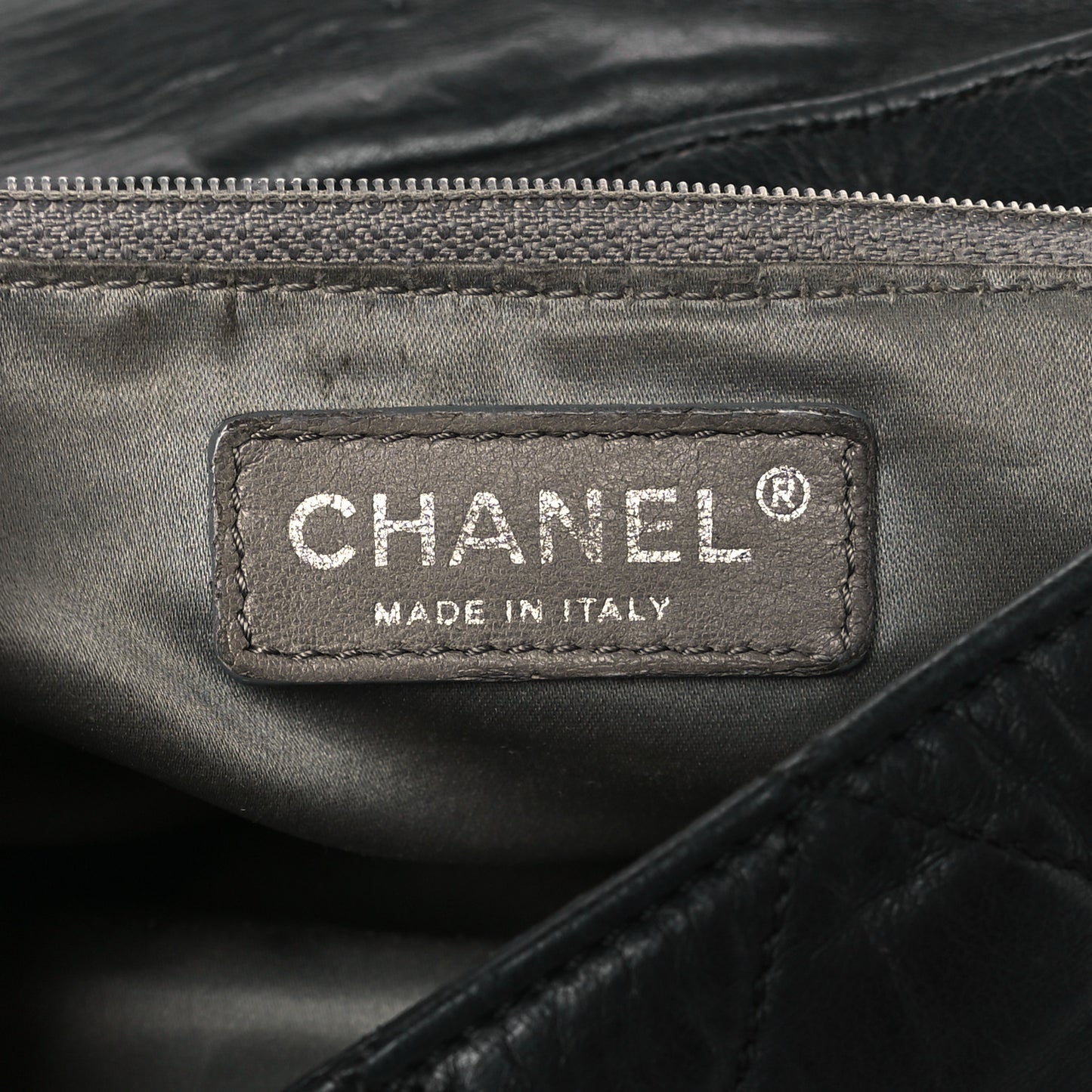 Lambskin Quilted Small Sharpei Flap Black