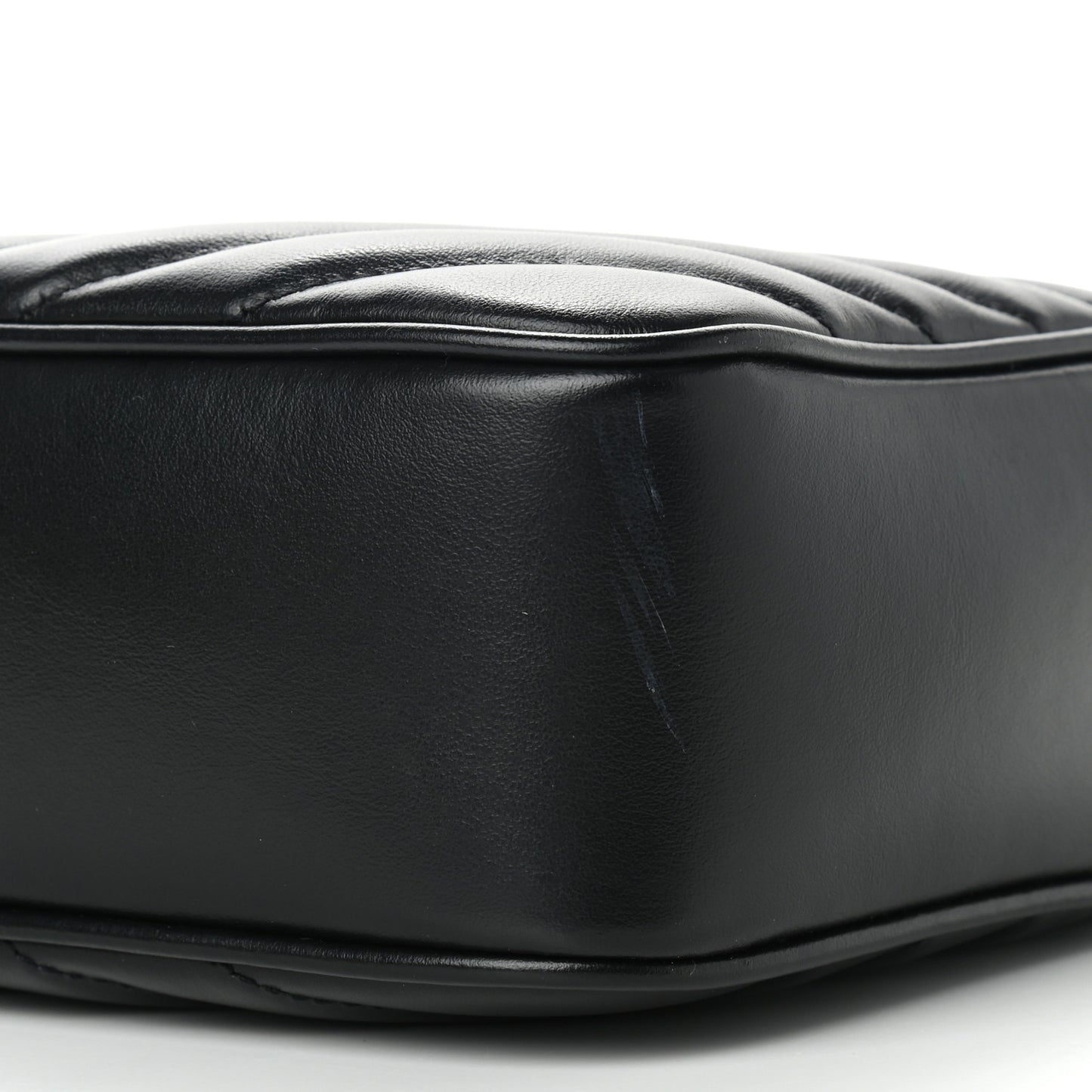Calfskin Matelasse Monogram Lou Camera Bag Black