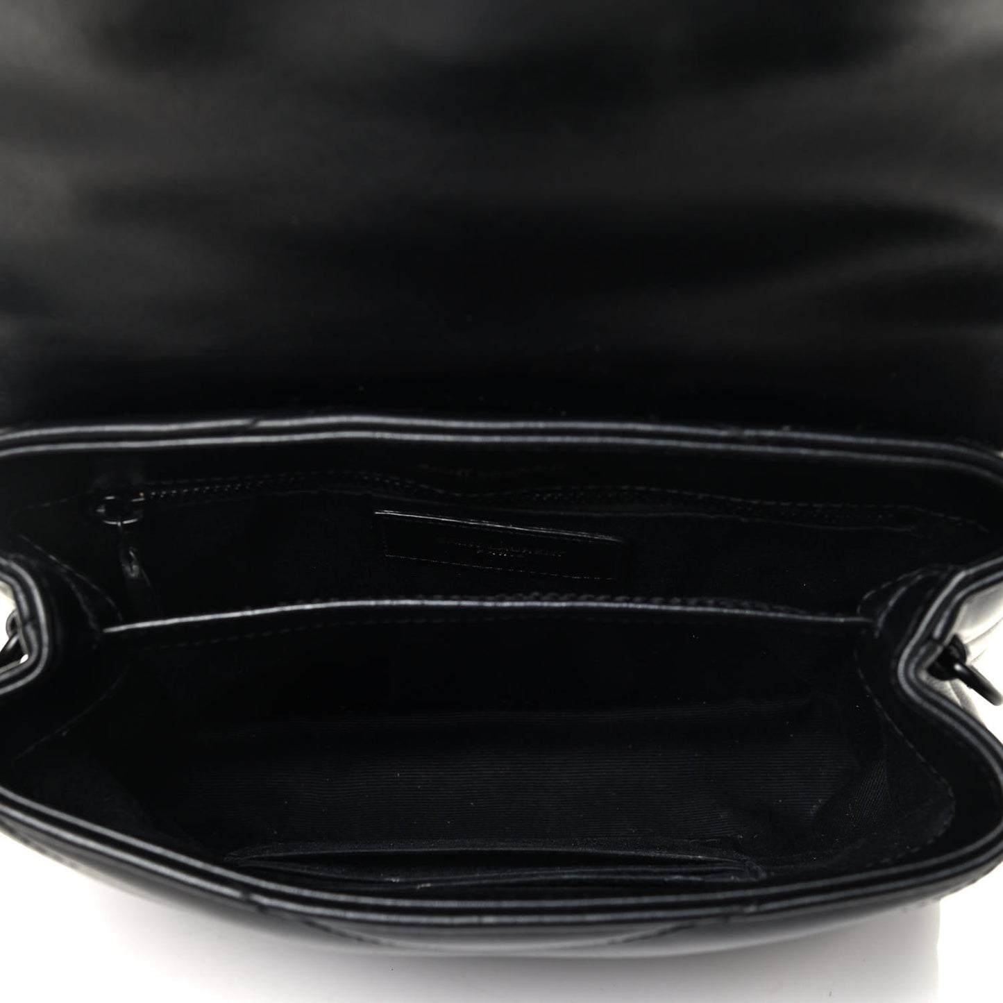 Calfskin Y Quilted Monogram Toy Loulou Crossbody Bag Black