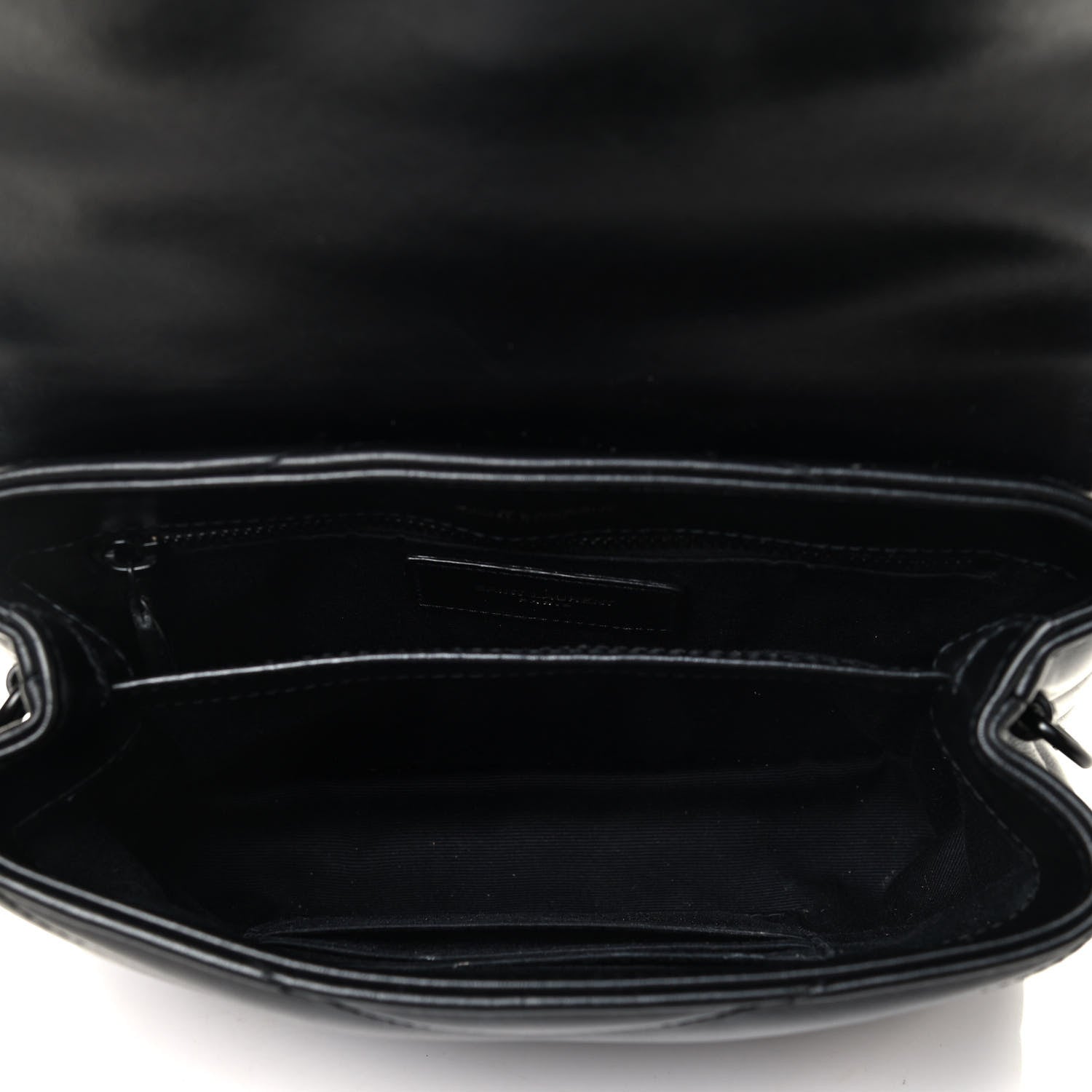 Saint Laurent Calfskin Y Quilted Monogram Toy Loulou Crossbody Bag Black 4 of 4