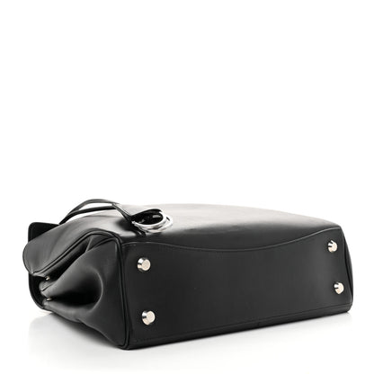 Balenciaga Natural Smooth Calfskin Medium Rodeo Top Handle Handbag Black Black 4 of 9