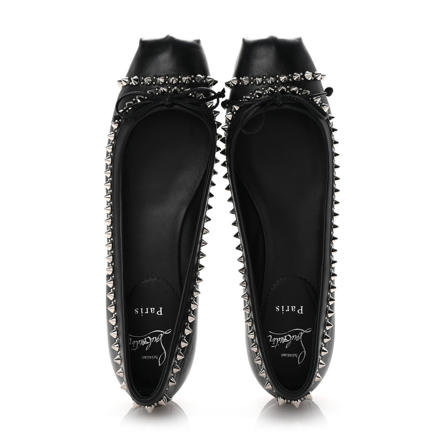 Nappa Studded Mamadrague Flats 39.5 Black