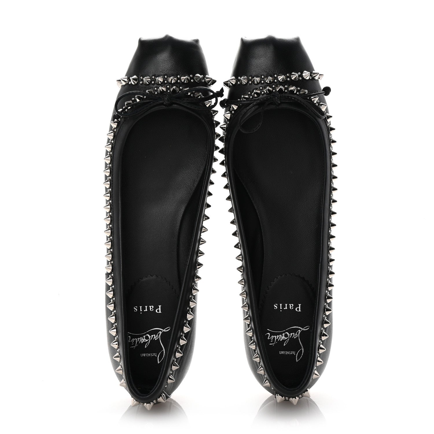 Christian Louboutin Nappa Studded Mamadrague Flats 39.5 Black 2 of 9