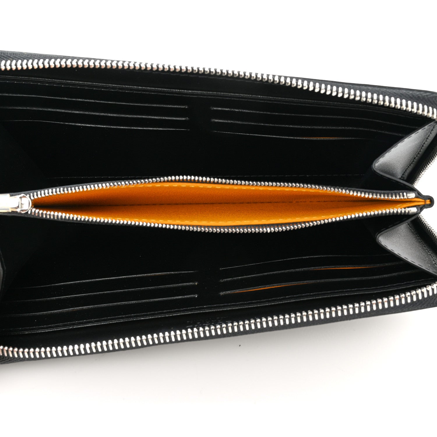 Goyard Goyardine Matignon Zip Around GM Wallet Black 5 of 7