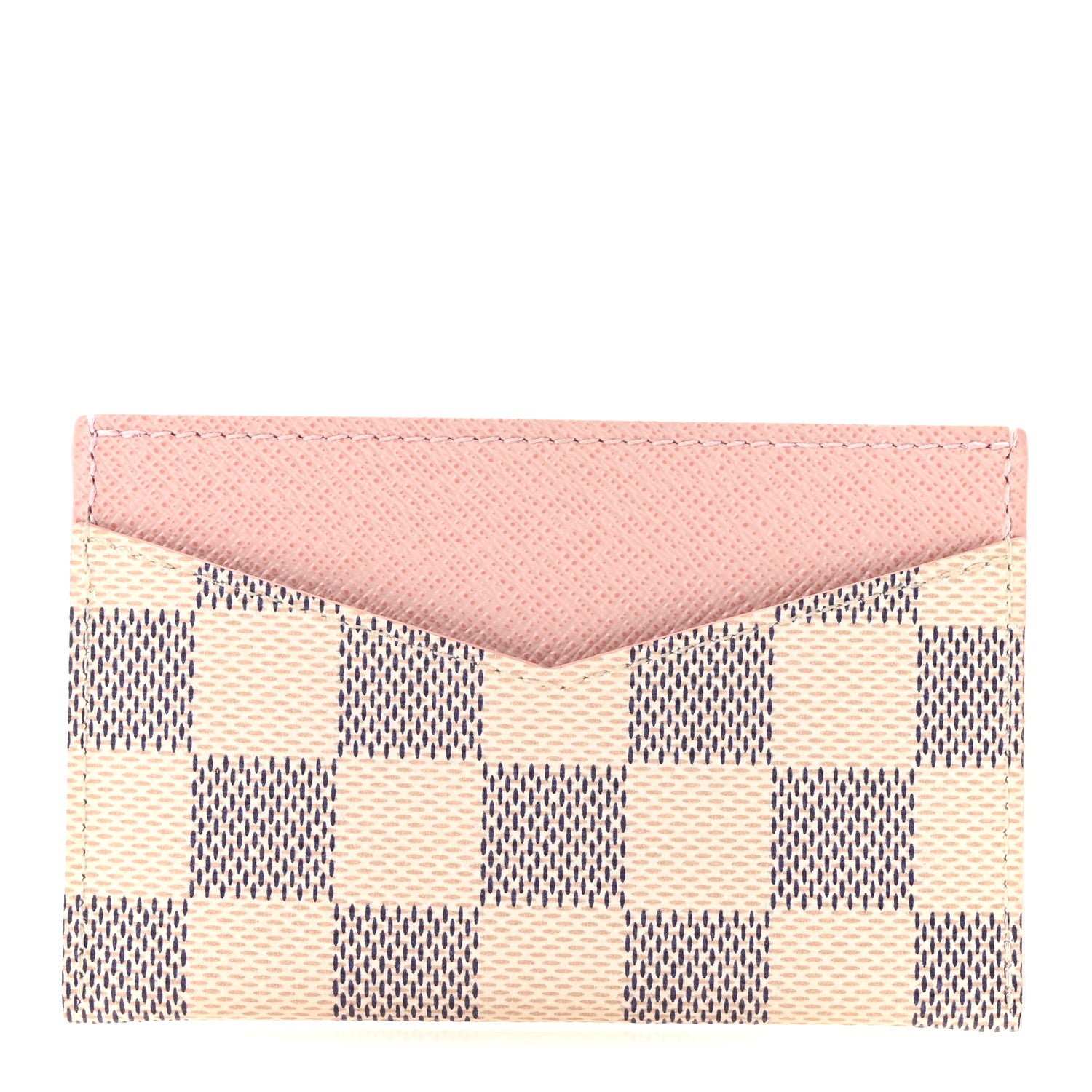 Louis Vuitton Damier Azur Daily Card Holder Rose Ballerine 1 of 6