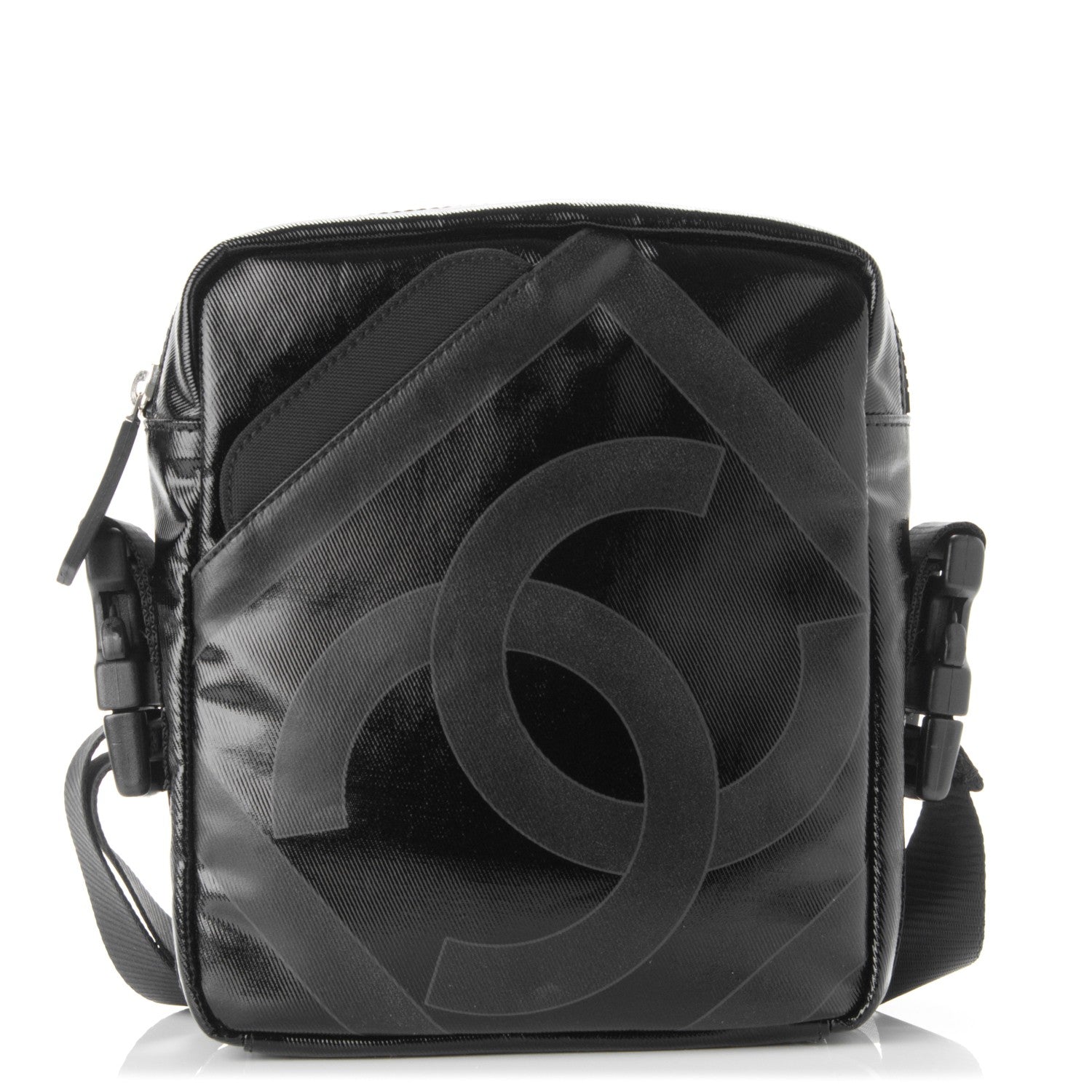 Chanel Coated Canvas Small Sport Messenger Black 1 of 7