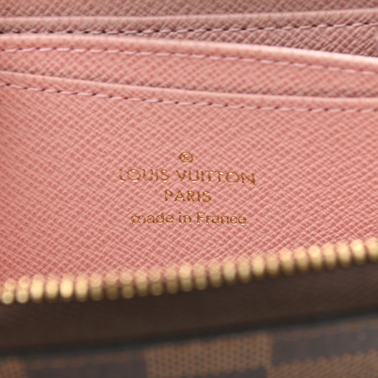 Louis Vuitton Damier Ebene Zippy Coin Purse Rose Ballerine 6 of 6
