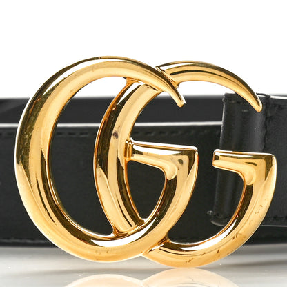 Gucci Calfskin Double G 30mm Belt 80 32 Black 3 of 7