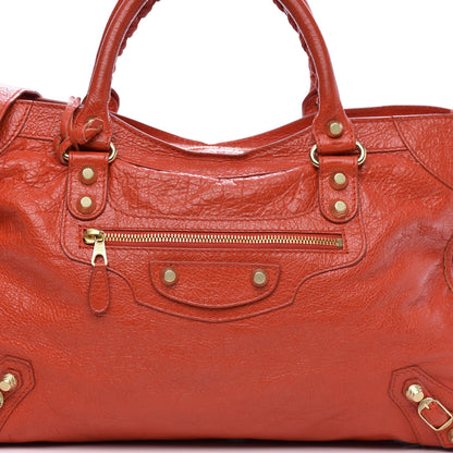 Balenciaga Agneau Giant 12 Gold Hardware City Rouge Coquelicot Rouge Braise 16 of 16