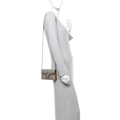 Gucci GG Supreme Monogram Super Mini Dionysus Shoulder Bag Taupe 2 of 9