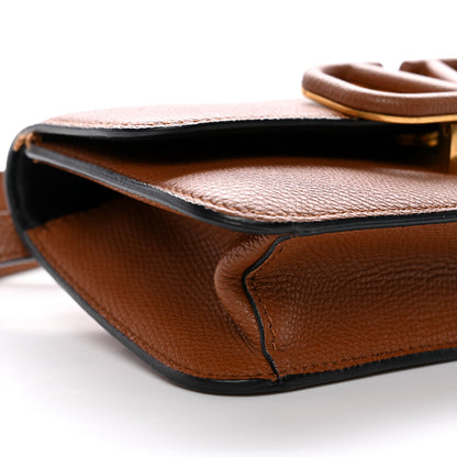 Valentino Garavani Grainy Calfskin VSling Belt Bag Saddle Brown 8 of 10