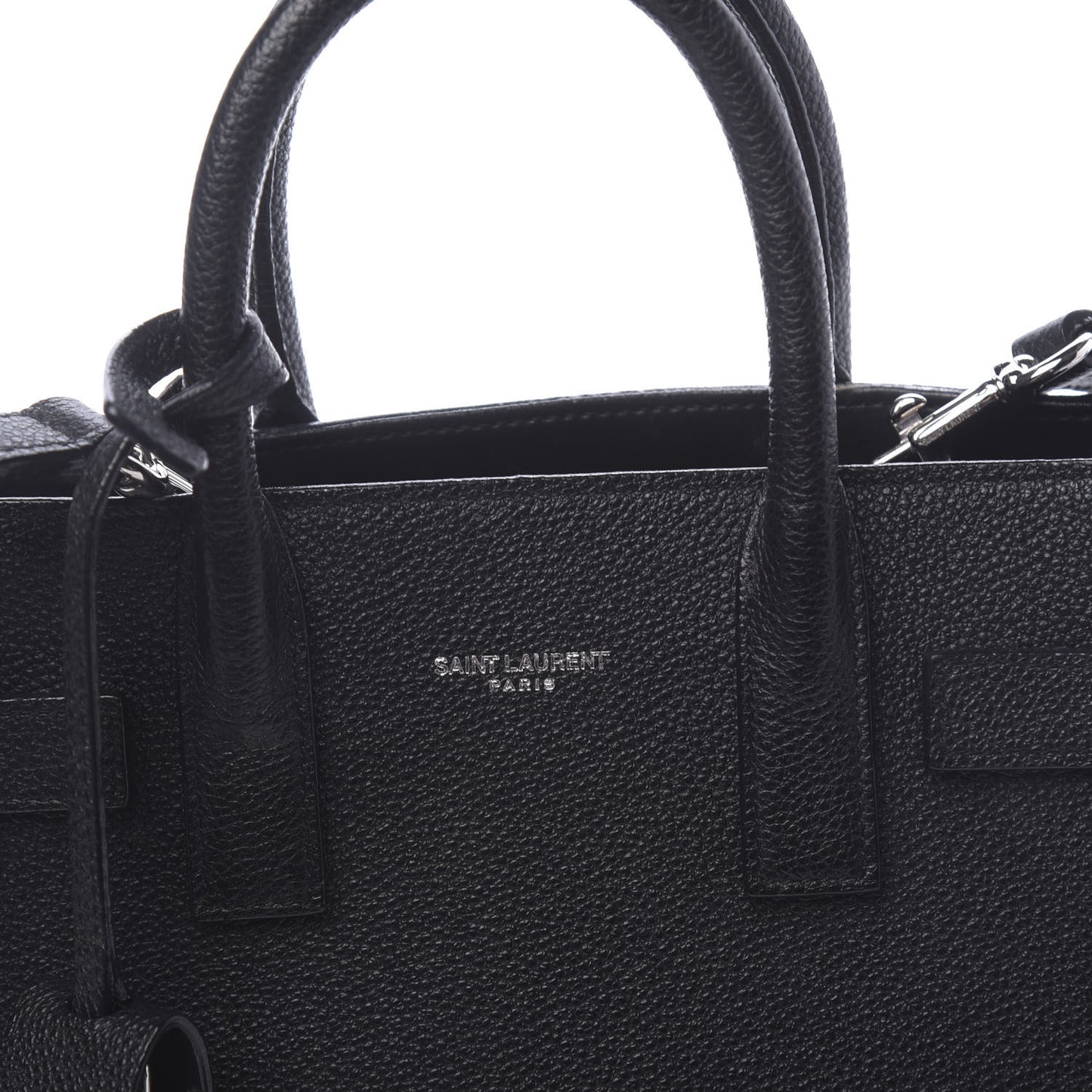 Grained Calfskin Nano Sac De Jour Black