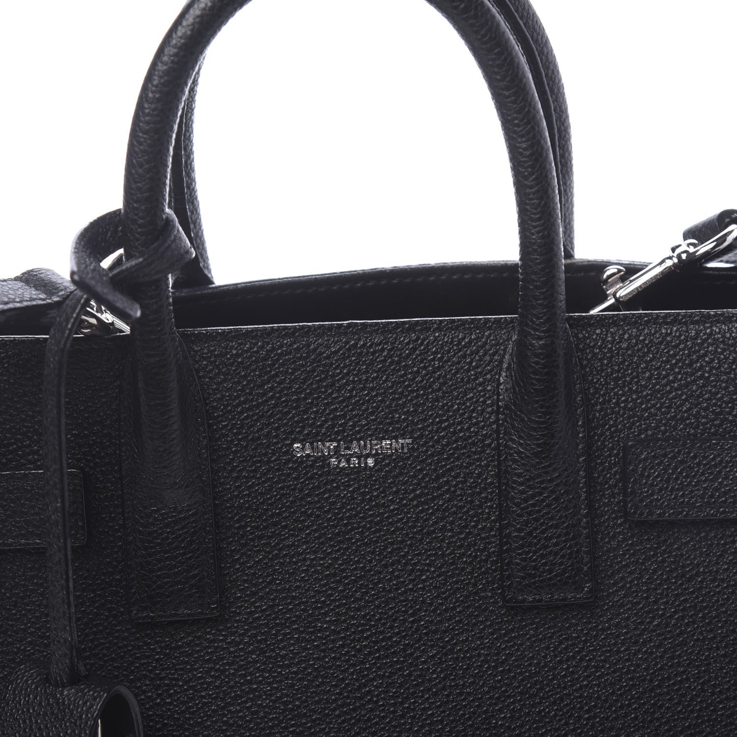 Saint Laurent Grained Calfskin Nano Sac De Jour Black 10 of 11