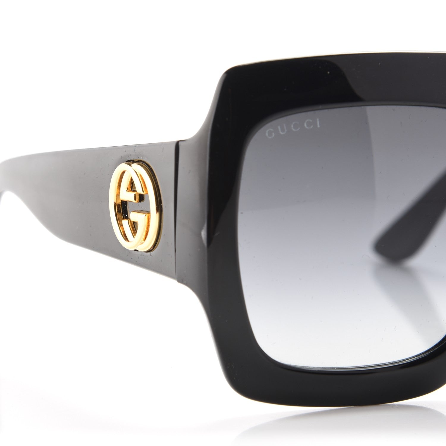 Gucci Acetate Square Frame Sunglasses GG0053S Black 6 of 6