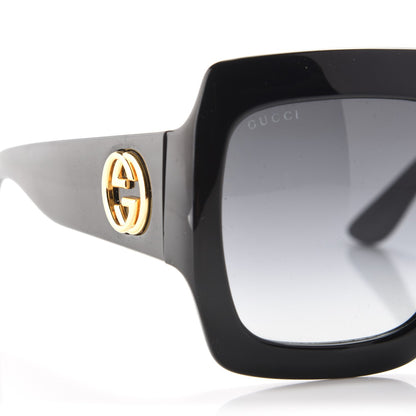 Gucci Acetate Square Frame Sunglasses GG0053S Black 6 of 6
