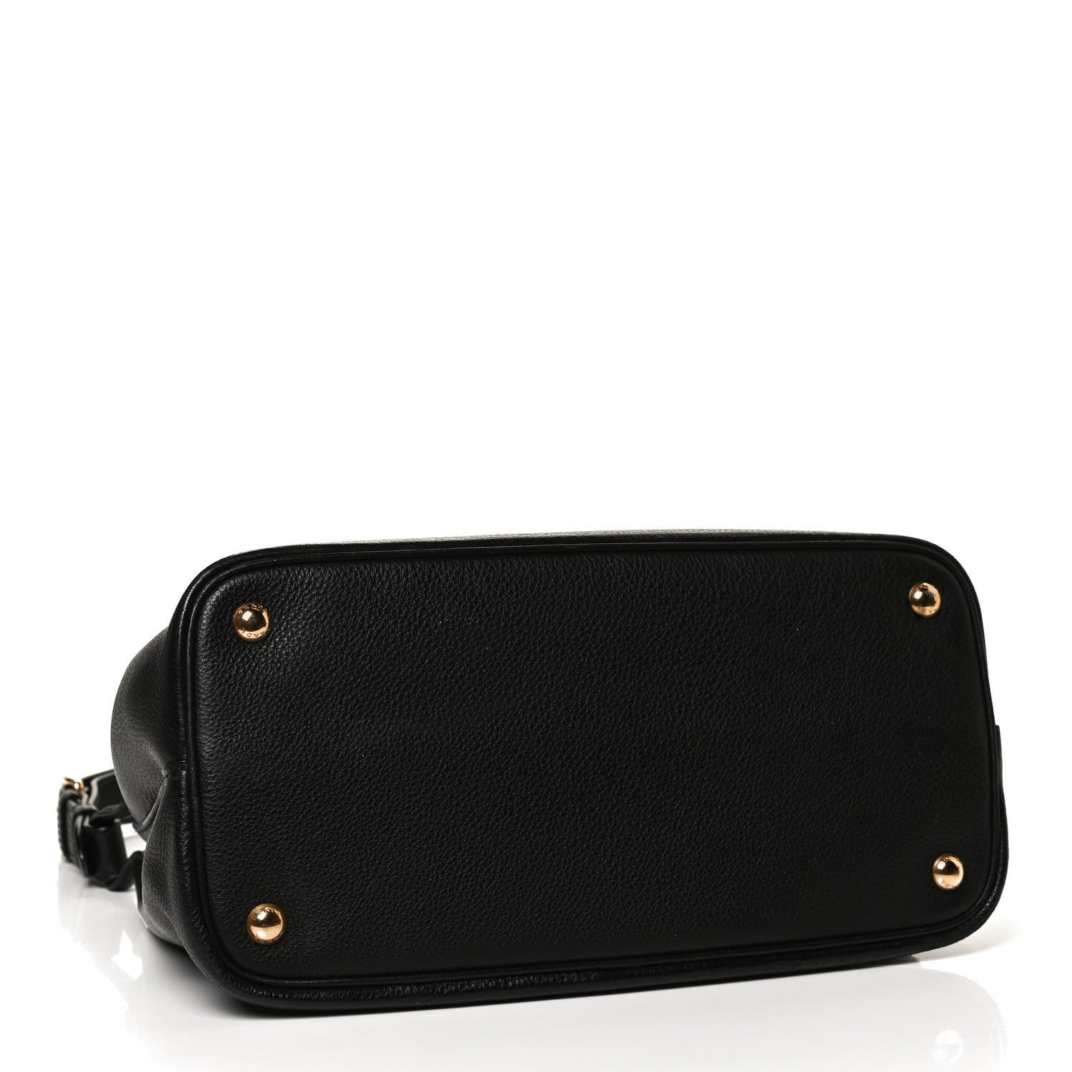 Prada Vitello Daino Flap Shoulder Bag Black 3 of 8