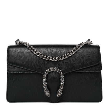 Gucci Pebbled Calfskin Small Dionysus Shoulder Bag Black 1 of 9