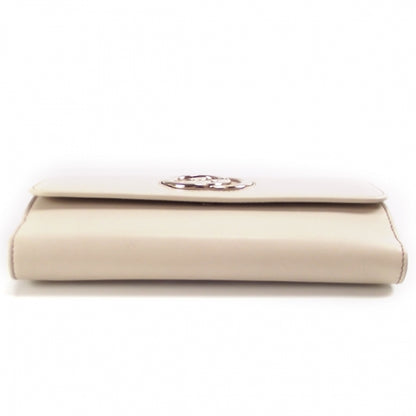 Gucci Leather Britt Continental Wallet Beige 4 of 10