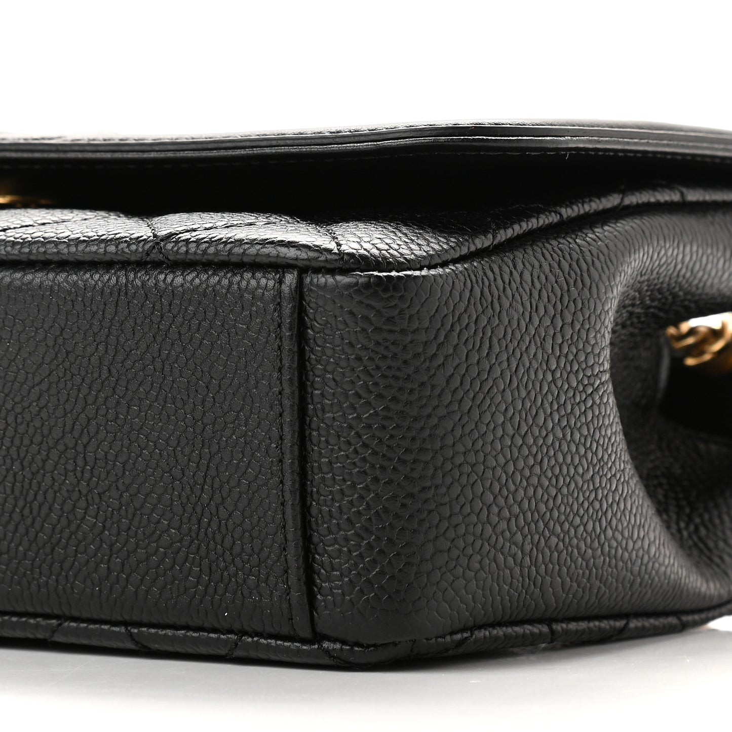 Caviar Quilted Small CC Filigree Flap Black