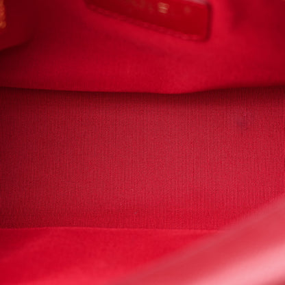 Chanel Caviar Quilted Small Bowler Dark Red 5 of 13