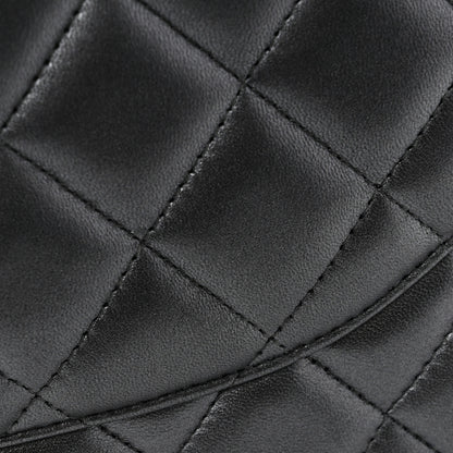 Chanel Metallic Lambskin Quilted Maxi Double Flap Pewter 14 of 15