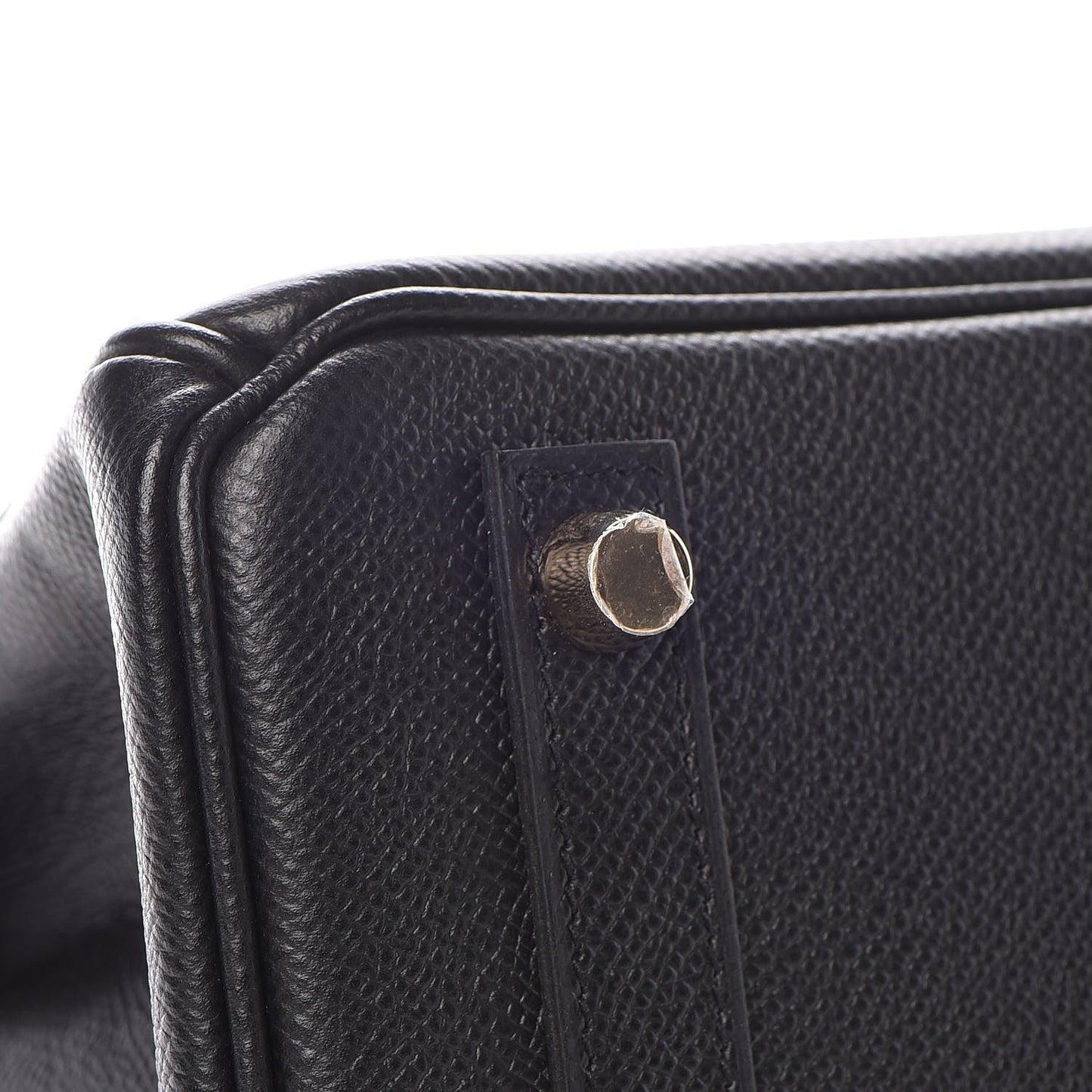 Epsom Horseshoe Birkin 25 Black Rouge Vif