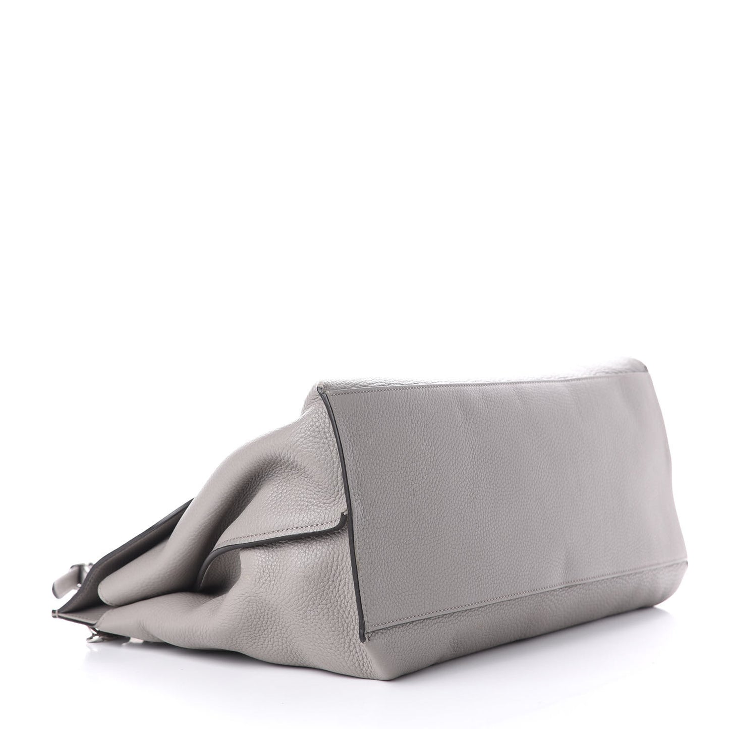 Cellarius Calfskin Large Bamboo Daily Top Handle Bag Storm Grey