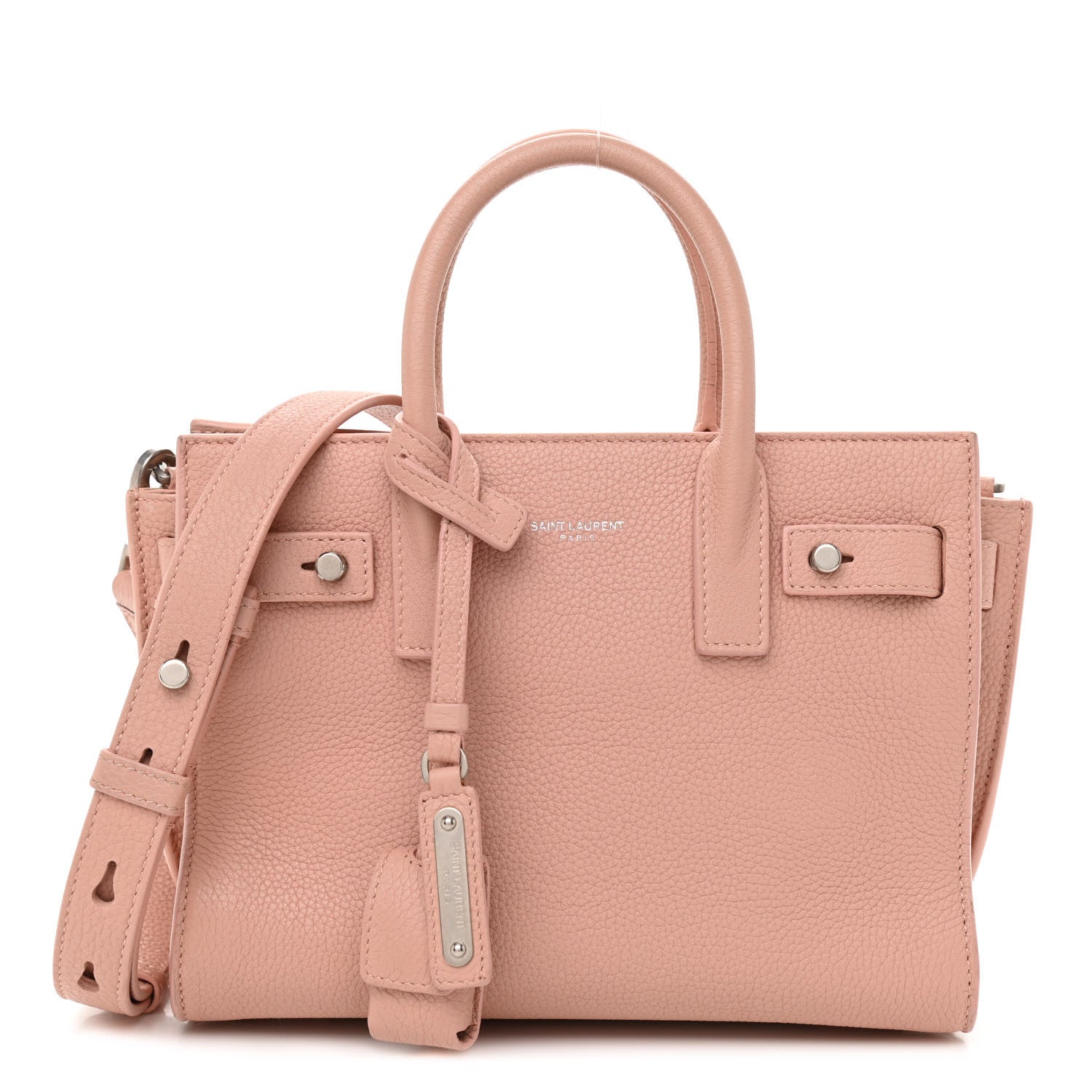 Saint Laurent Grained Calfskin Nano Supple Sac De Jour Antique Rose 1 of 9