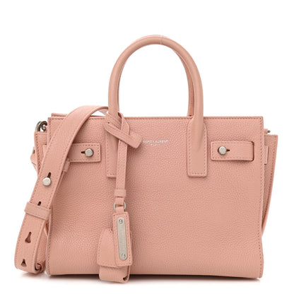 Saint Laurent Grained Calfskin Nano Supple Sac De Jour Antique Rose 1 of 9