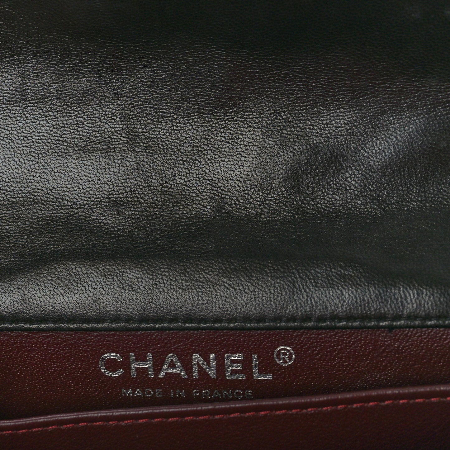Lambskin Quilted Extra Mini Rectangular Flap Black