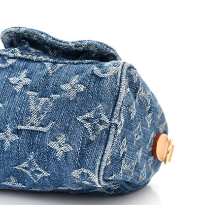 Louis Vuitton Monogram Denim Nano Speedy Blue 9 of 10