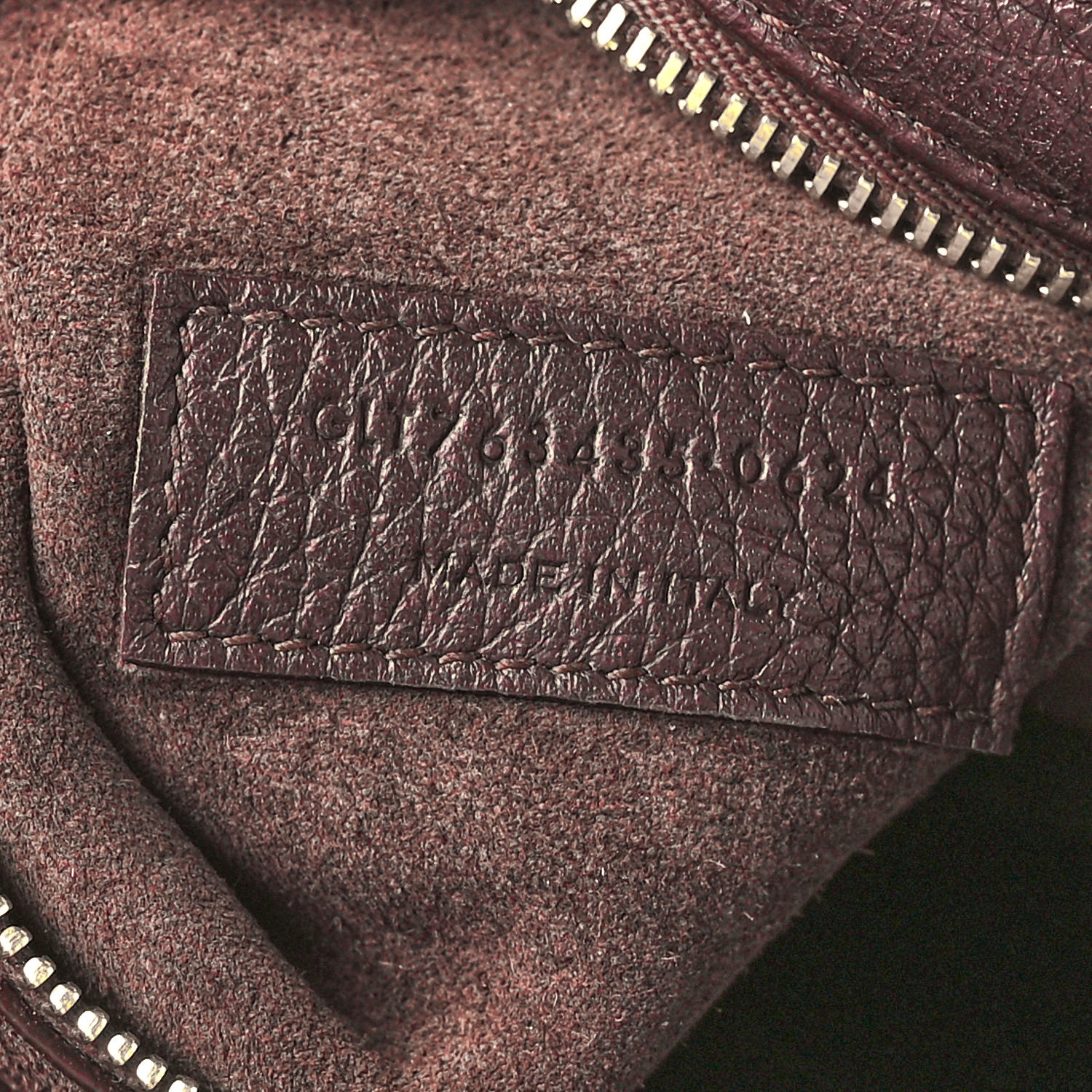 Saint Laurent Grained Deerskin Bea Tote Marron Fonce 7 of 12