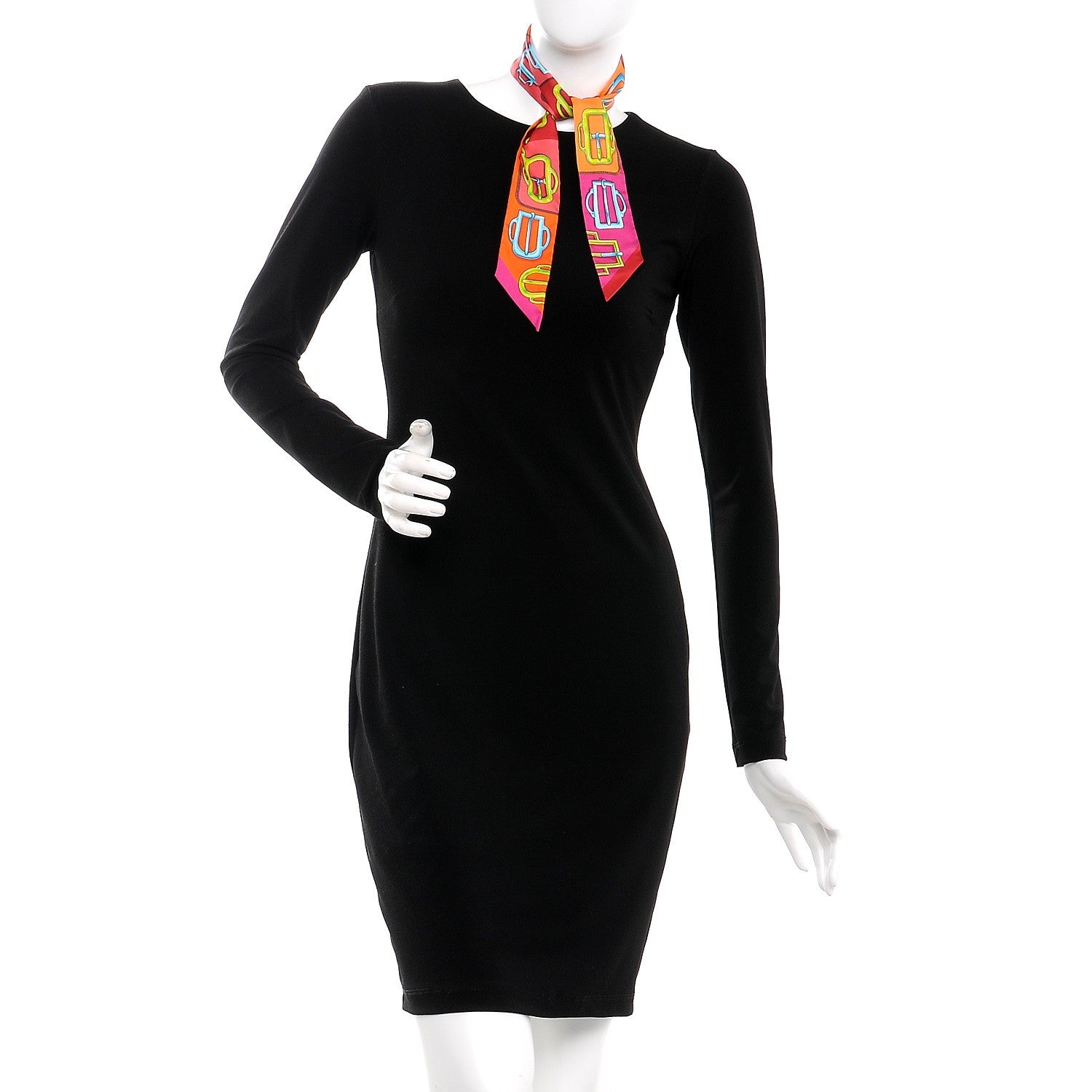 Hermes Silk Bouclerie d'Attelage Twilly Rose Indien Orange Rouge 2 of 4