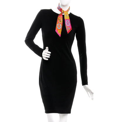 Hermes Silk Bouclerie d'Attelage Twilly Rose Indien Orange Rouge 2 of 4