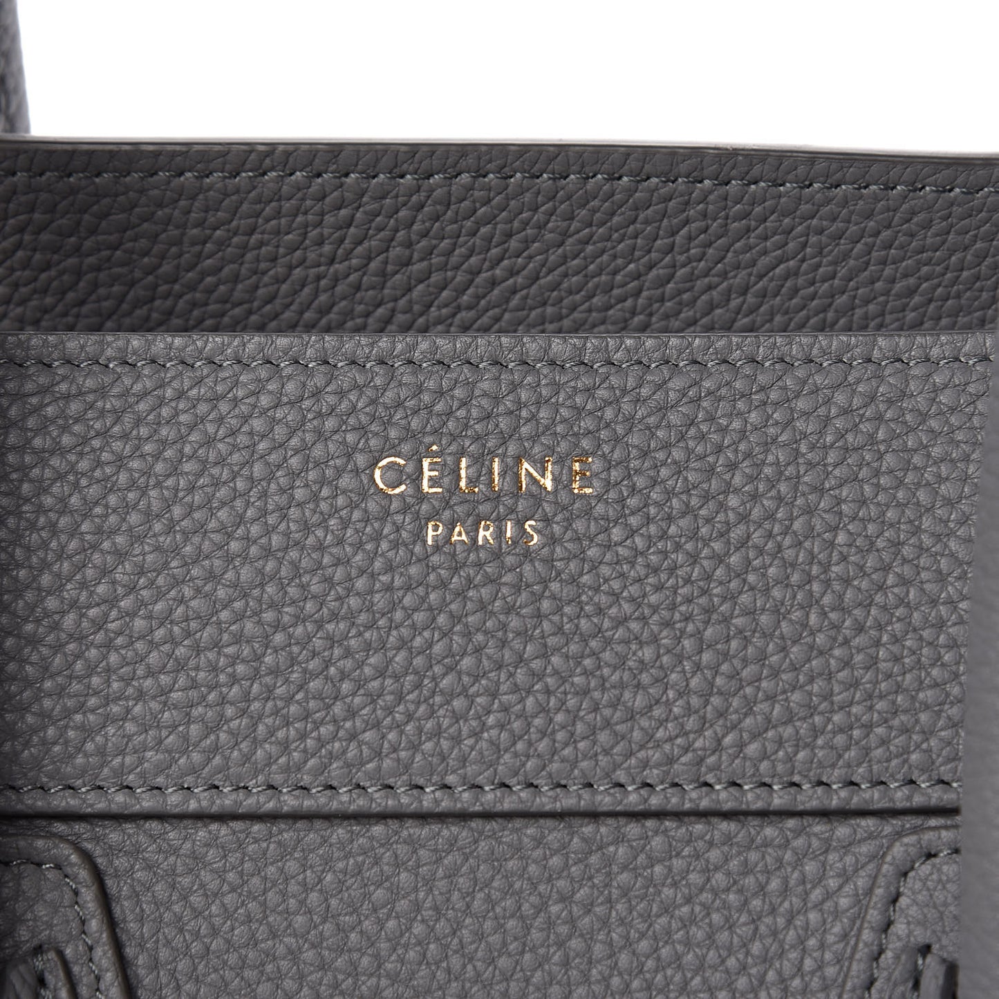 Drummed Calfskin Mini Luggage Kohl