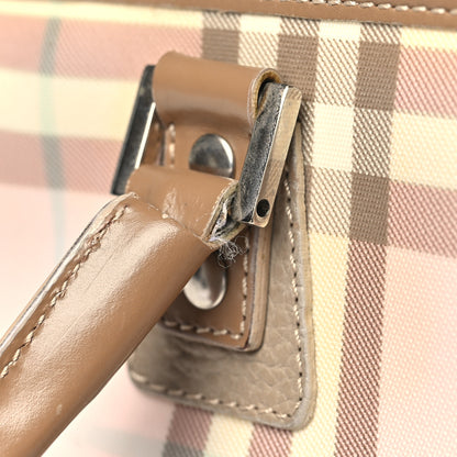 Burberry Candy Check Small Tote Pink Beige 13 of 15