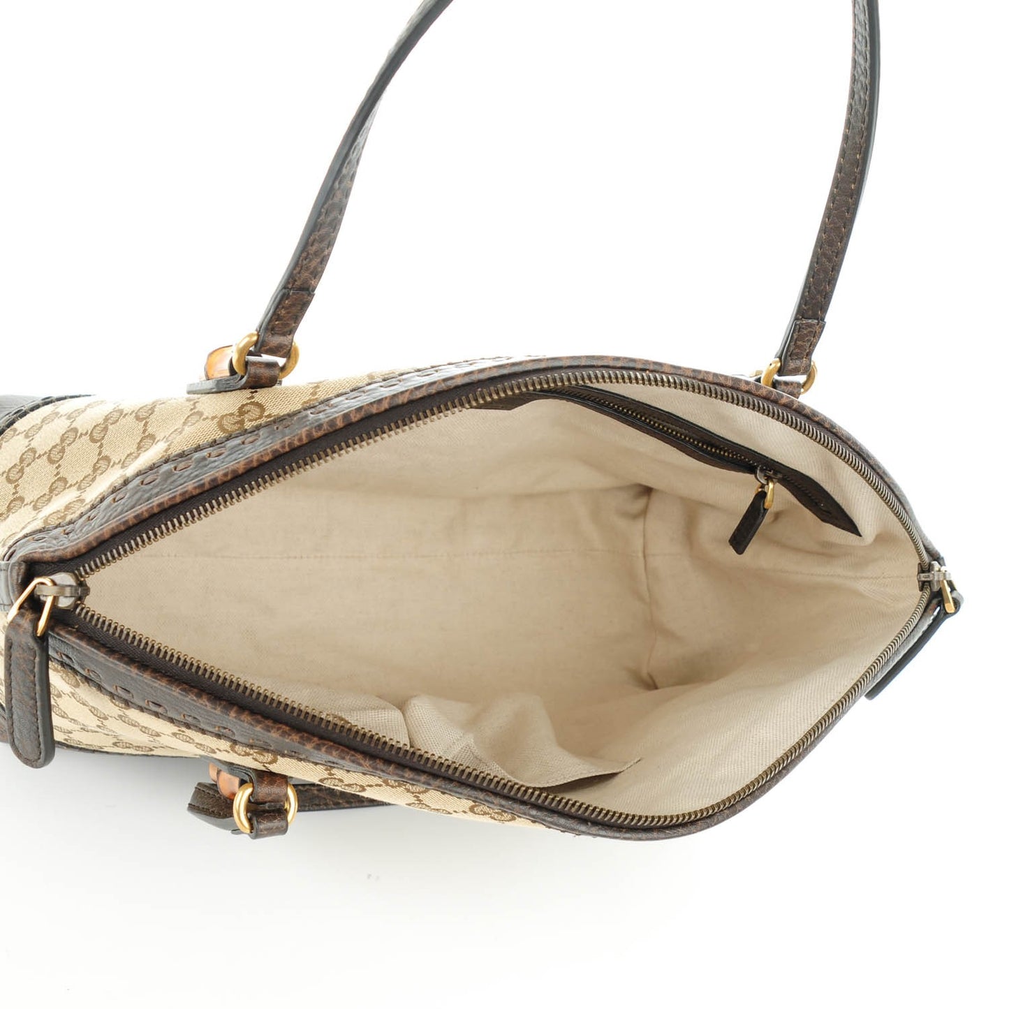 Monogram Laidback Crafty Dome Satchel Dark Brown