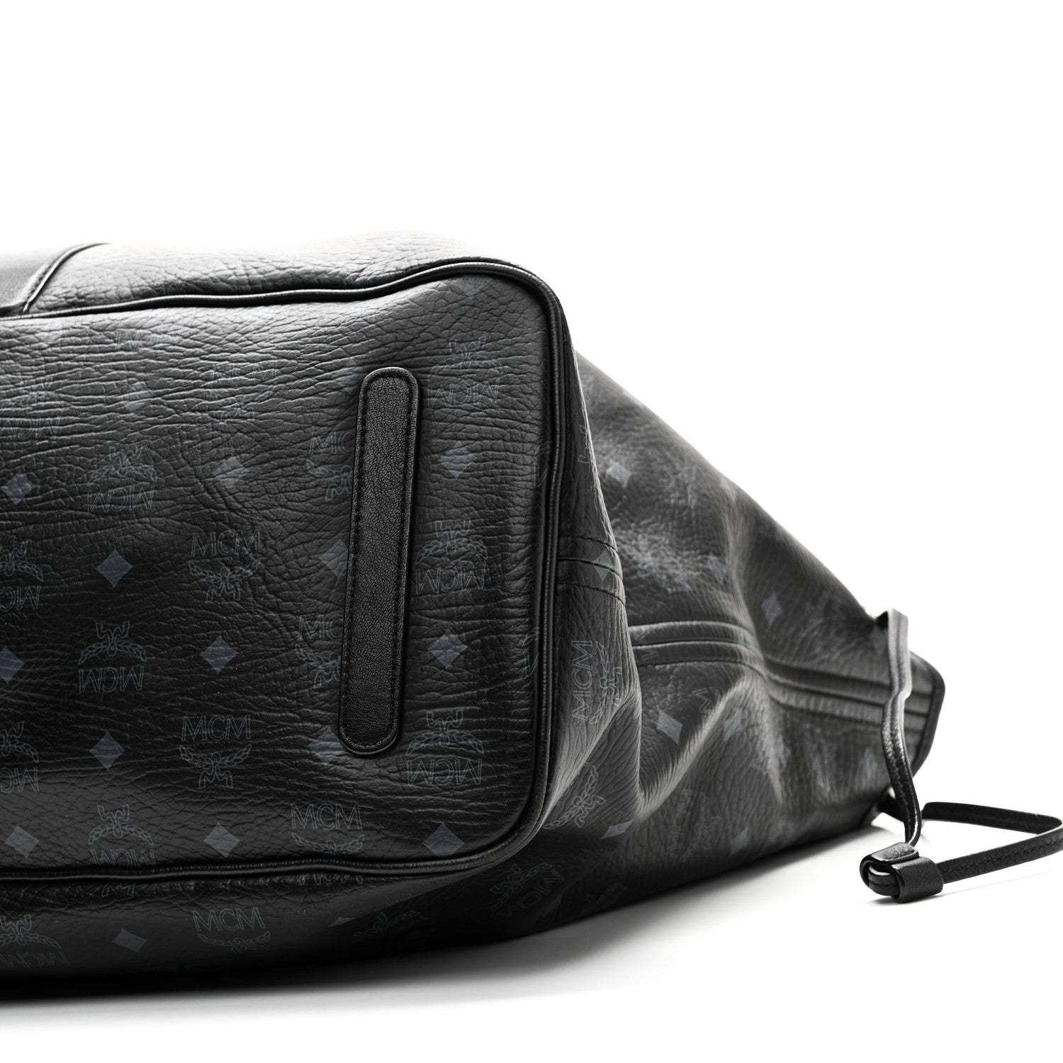MCM Visetos Large Liz Reversible Shopper Tote Black 16 of 17