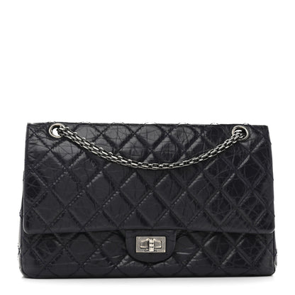 Chanel Aged Calfskin Quilted 2.55 Reissue 226 Flap Dark Purple 1 of 10