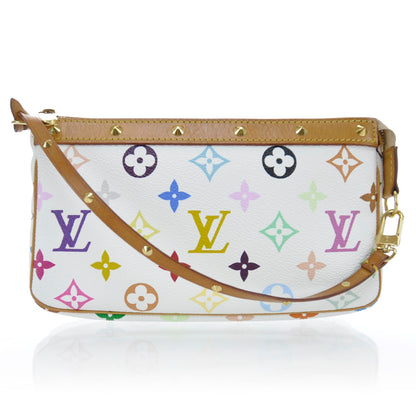 Louis Vuitton Monogram Multicolor Pochette Accessories White 1 of 10