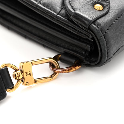 Louis Vuitton Calfskin New Wave Long Wallet Black 10 of 12