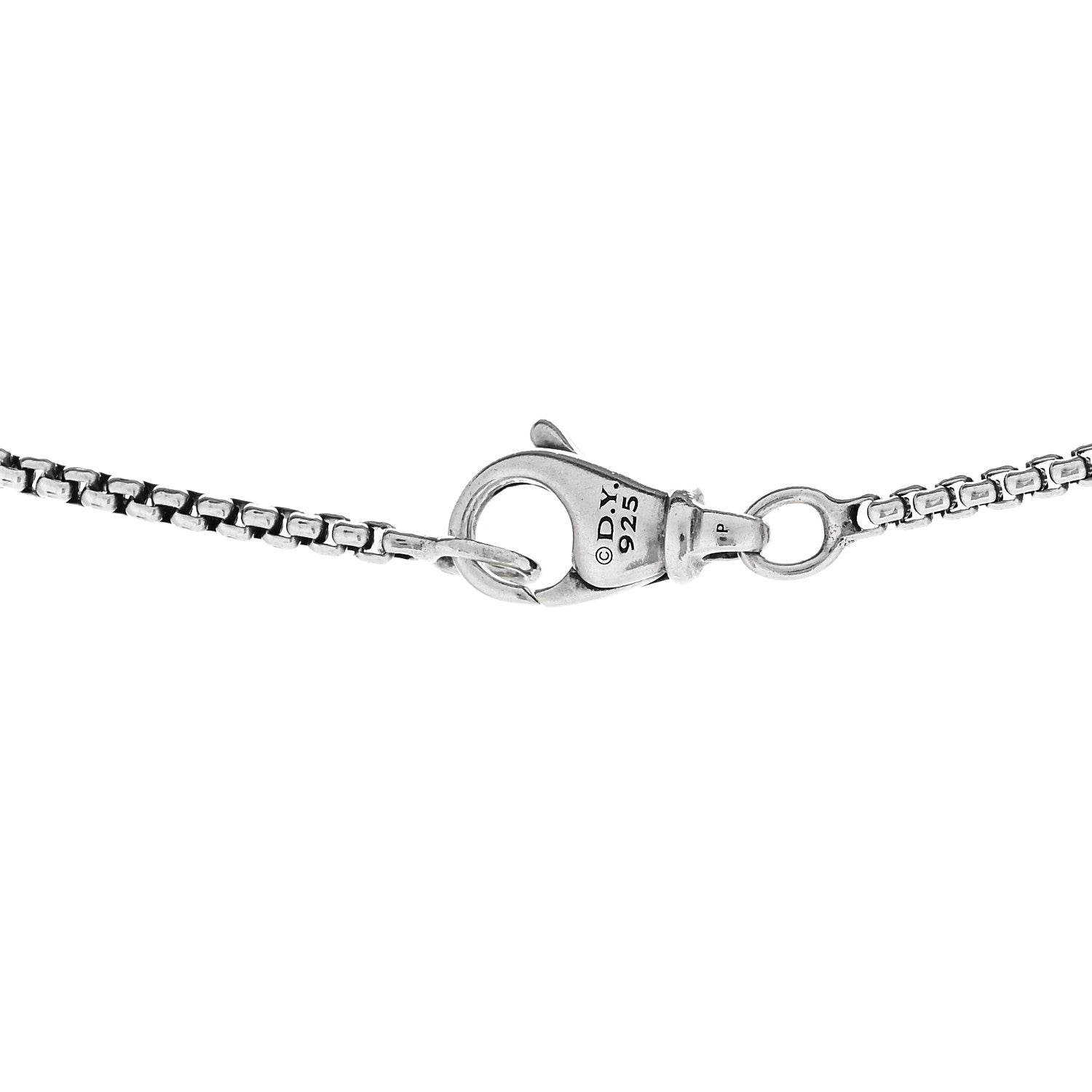 David Yurman Sterling Silver 1.7mm Baby Box Chain Necklace 20" 4 of 5
