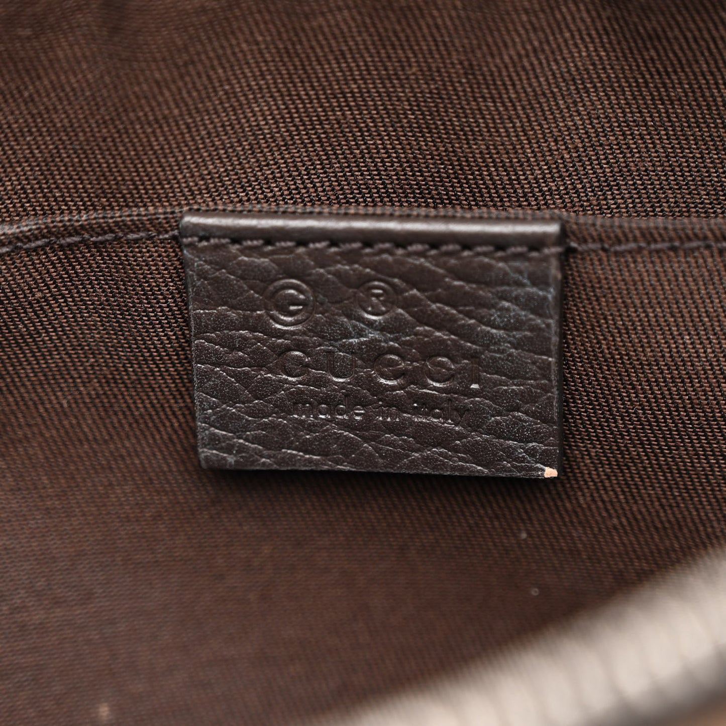 Monogram Dollar Calfskin Belt Bag Beige Ebony Testa di Moro Marrone Scuro
